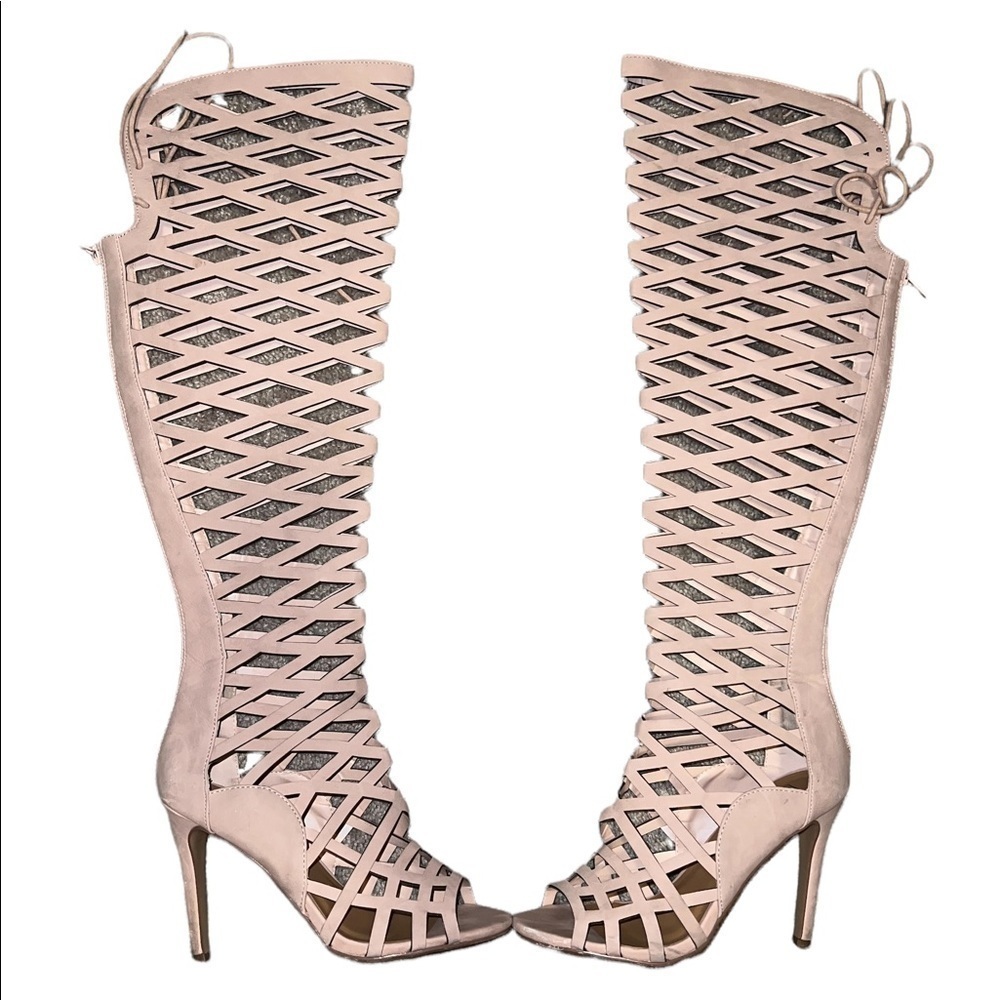 Speed Limit 98 Knee High Heels